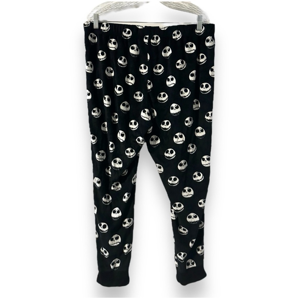 Disney's Jack Skellington Black Fleece Pajama Pants Women’s Size XL Halloween